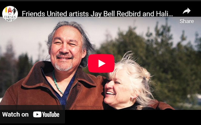 Jay Bell Redbird and Halina Stopyra at Friends United